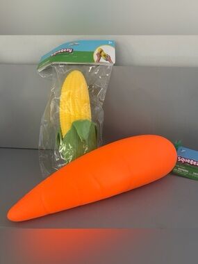 Squeezy Corn & Squeezy Carrot Sensory Fidget Bundle